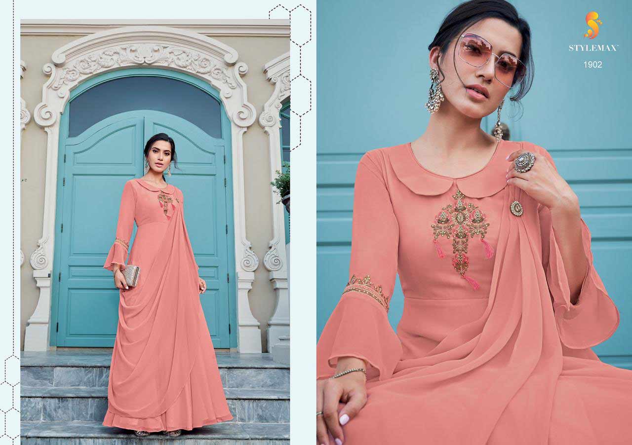Almirah Vol-2 Wholesale Georgette Gown Set Almirah Vol-2 Wholesale Georgette Gown Set